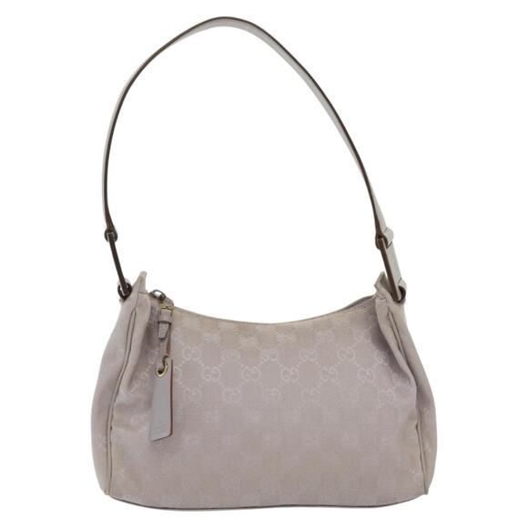 GUCCI GG Canvas Shoulder Bag Purple Gold - Picture 2 of 16